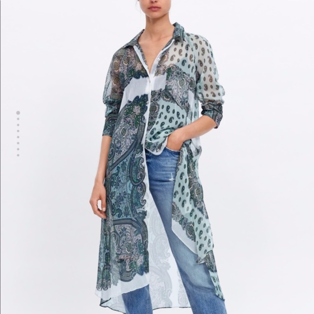 Paisley Boho Botton-up
